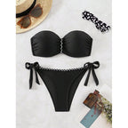 Women's Bandeau Bikini with Elegant Wrap Detail