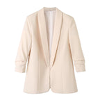 Women's Elegant Blazer with Modern Cut and Pockets