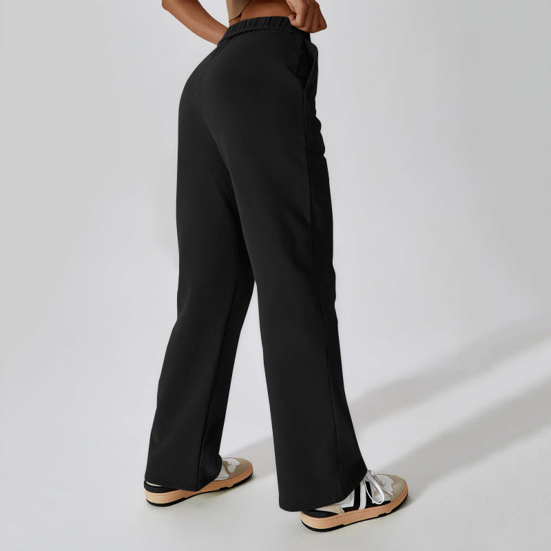 Women's Casual Trousers with Comfortable Fit and Side Pockets