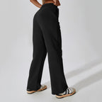 Women's Casual Trousers with Comfortable Fit and Side Pockets
