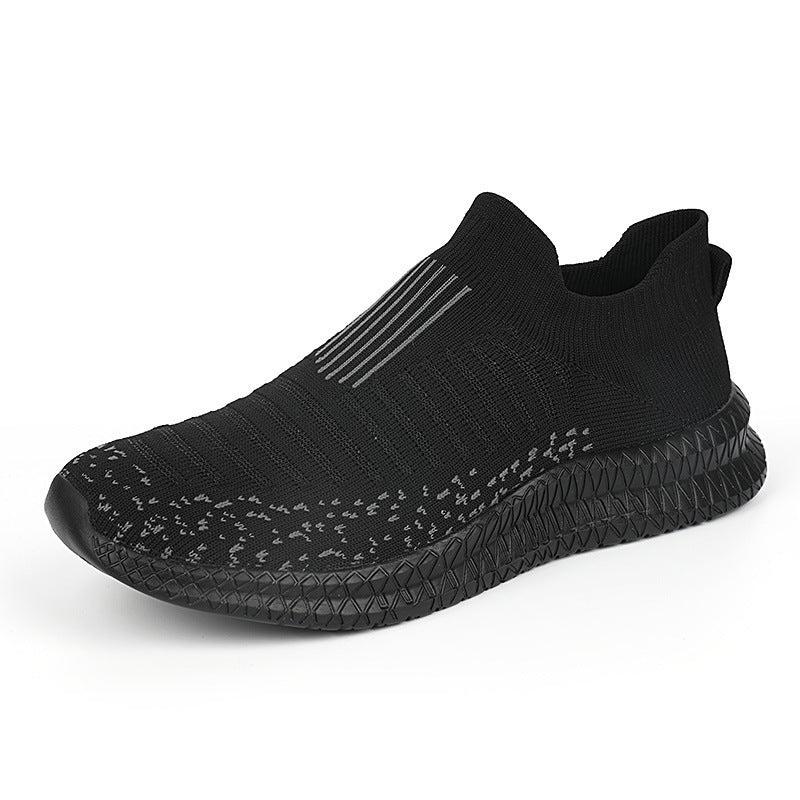 Women's Breathable Slip-On Sports Shoes with Elastic Knit