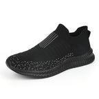 Women's Breathable Slip-On Sports Shoes with Elastic Knit