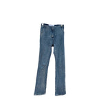 Women's Glitter Bootcut Jeans with Slit and Stretch