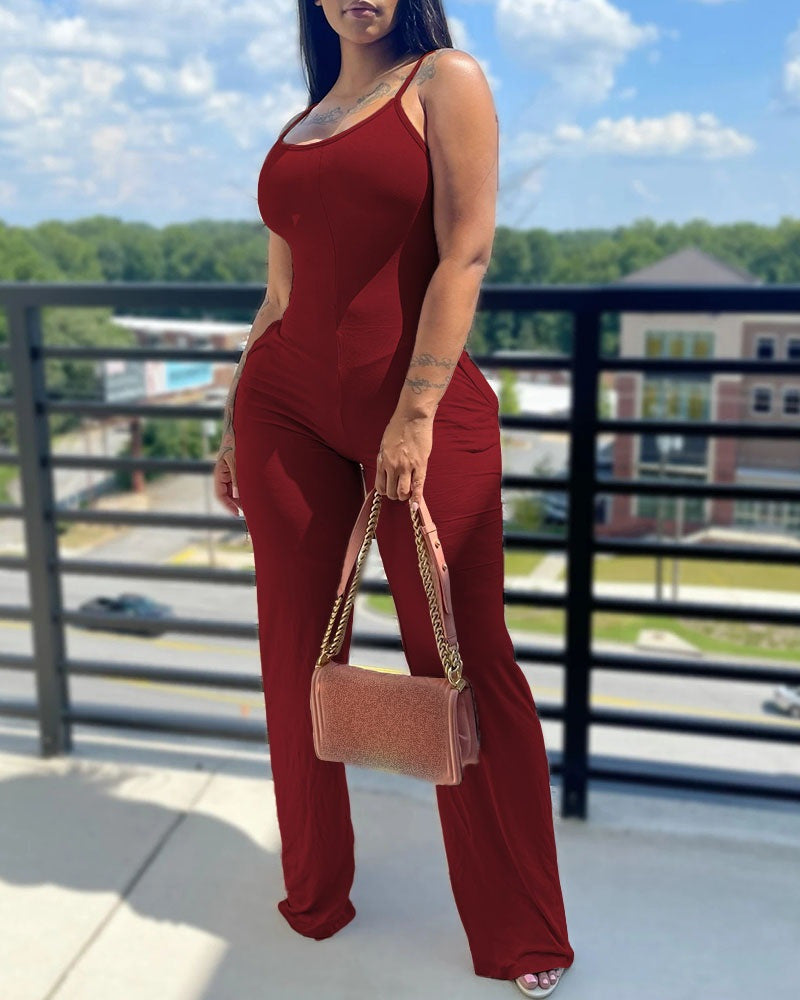 Women's Jumpsuit in Modern Striped Look