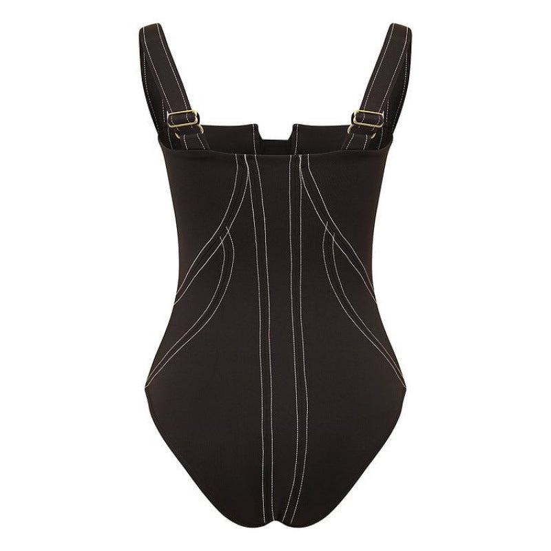 Women's Swimsuit Set with Figure-Flattering Cut and Elegant Palazzo Pants