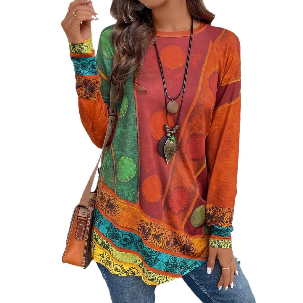 Women's Artfully Designed Long-Sleeve Shirt