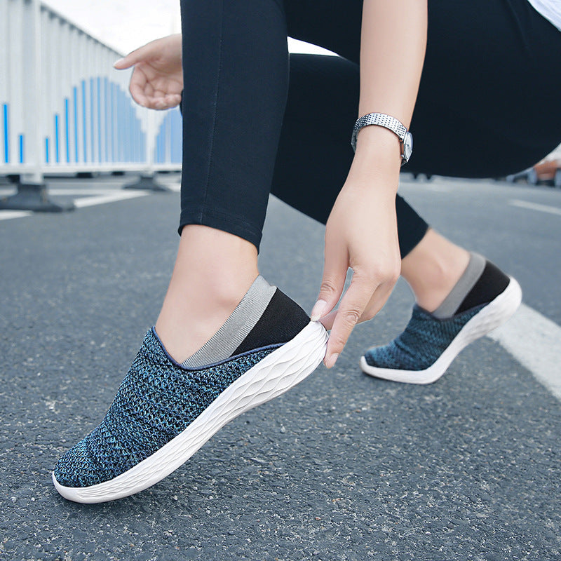 Women's Breathable Slip-On Sneakers with Flexible Sole Design