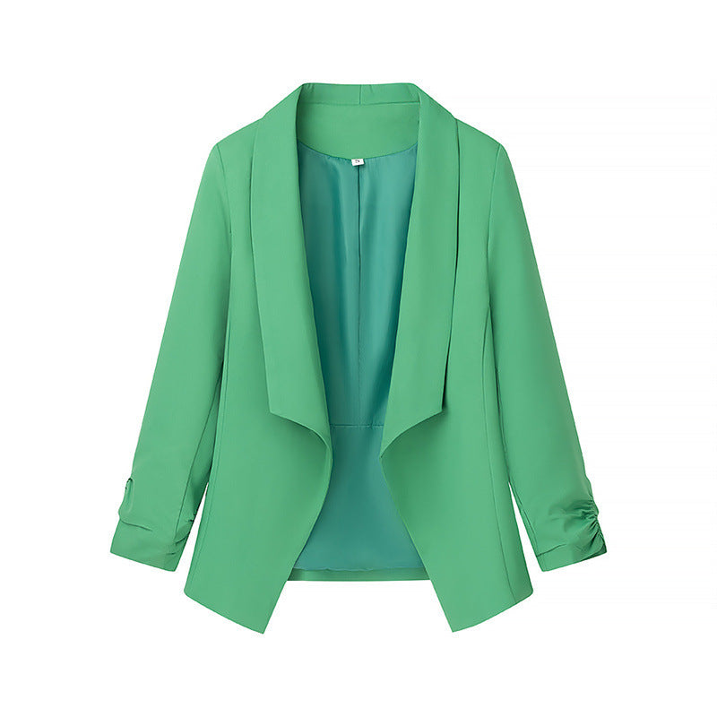 Women's Elegant Blazer with Casual Cut and Stylish Sleeves