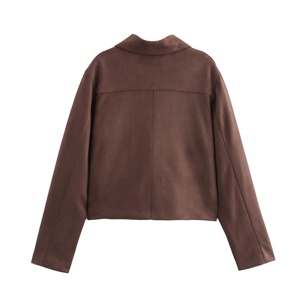 Women's Cropped Utility Jacket with Practical Pockets and Modern Cut