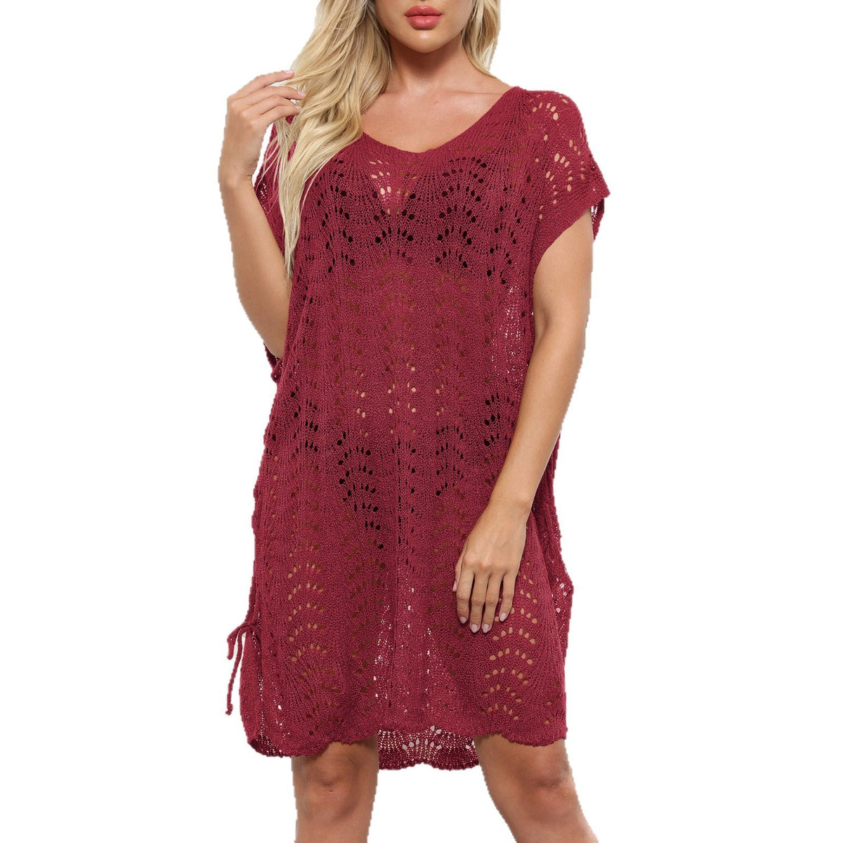 Women's Elegant Crochet Beach Cover-Up