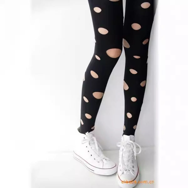 High-Style Leggings with Cut-Outs