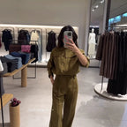 Women's Cropped Utility Jacket