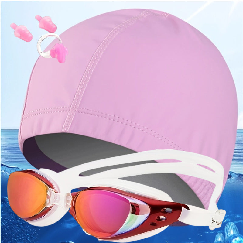 Swimming Set with Hydrodynamic Goggles and Kalsten Swim Cap