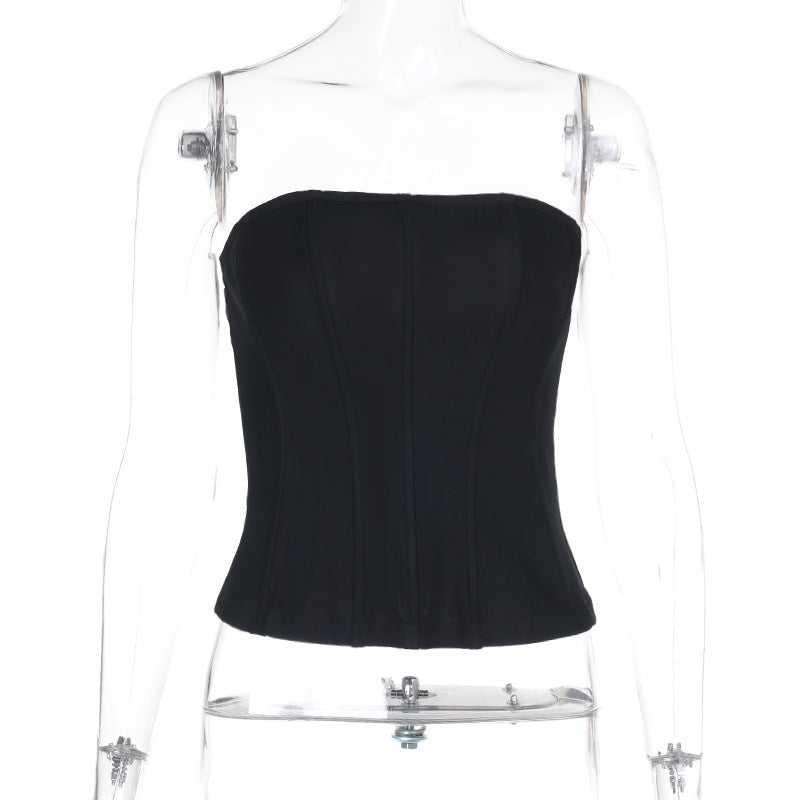 Women's Bustier Top with Figure-Flattering Design