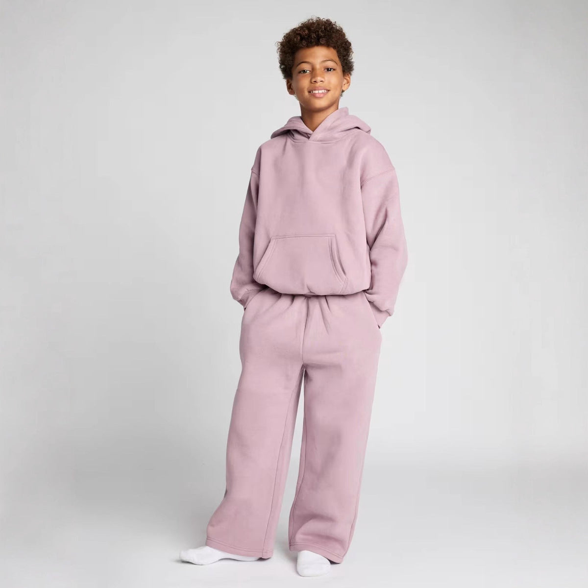 Women's Casual Fleece Jumpsuit with Spacious Hood and Practical Pockets