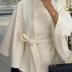 Women's Elegant Overcoat with Modern Button Detail