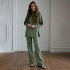 Women's Comfortable Wide-Cut Knit Ensemble