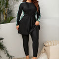 Women's Long-Sleeve Tunic Swimsuit