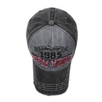 Men's Distressed Cotton Graphic Baseball Cap