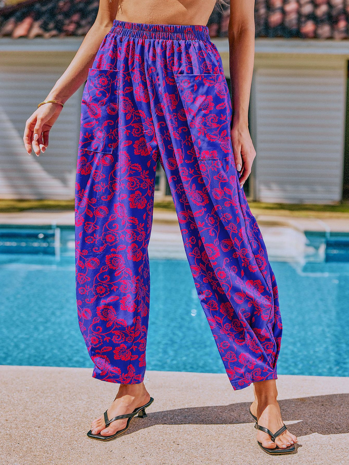 Women's Elegant and Casual Print Pants