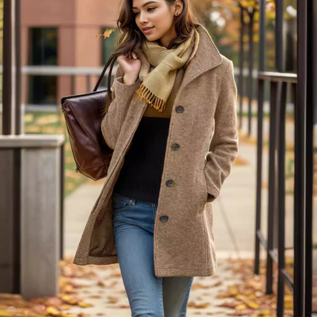 Women's Elegant Wool Coat