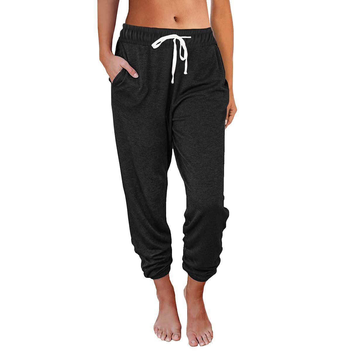 Women's Comfortable Sweatpants with Drawstring and Pockets
