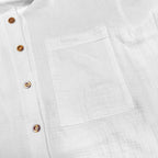 Women's Casual Oversized Shirt with Chest Pocket
