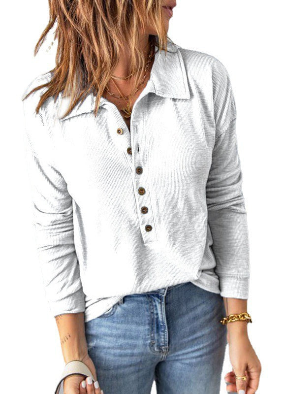 Women's Long-Sleeve Textured Shirt