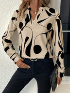 Elegant Women's Blouse with Modern Pattern