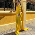 Women's Elegant Asymmetrical Evening Dress