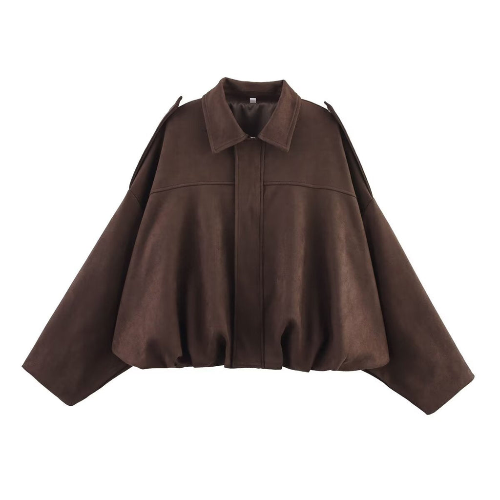 Elegant Oversized Jacket with Refined Cut