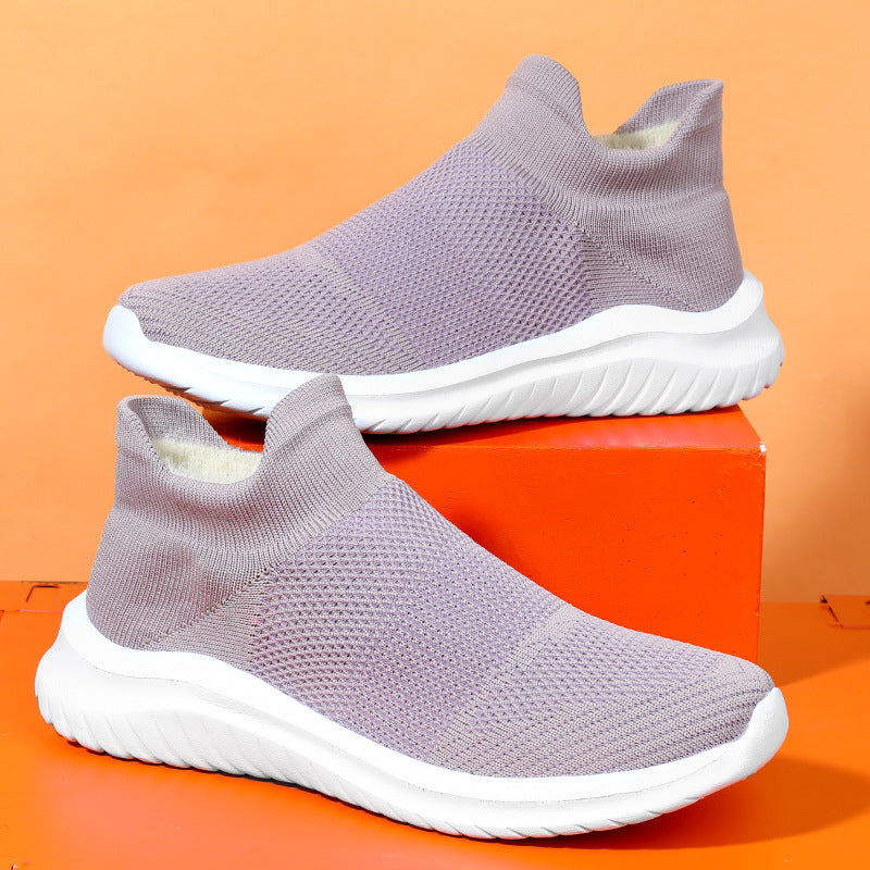 Women's Breathable Slip-On Sneakers with Flexible Sole