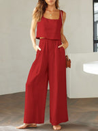 Women's Airy Two-Piece Ensemble with Loose Cut