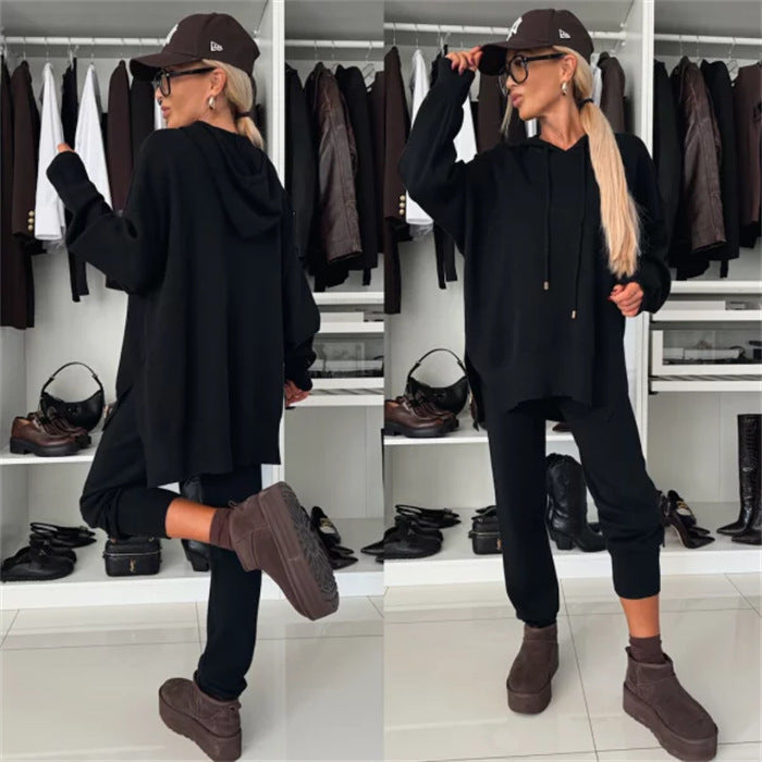 Casual Sport Set with Oversized Hoodie and Joggers