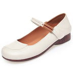 Women's Ballet Flats with Flexible Strap and Comfort Footbed