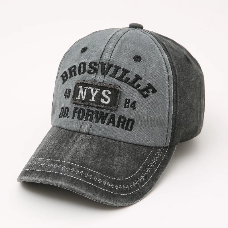 Men's Vintage-Inspired Distressed Baseball Cap