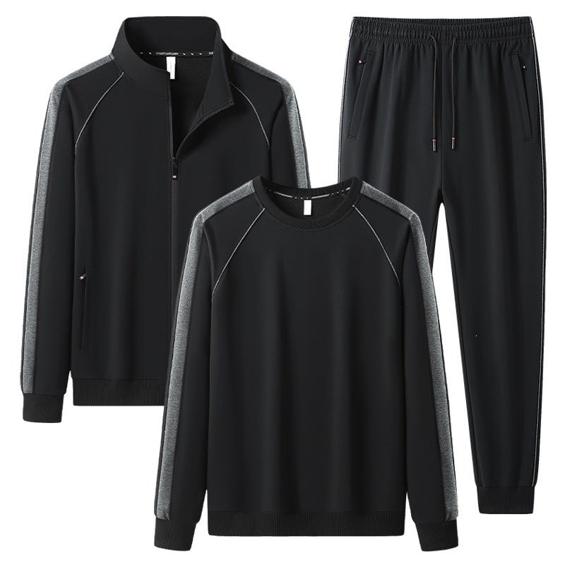 Men's Three-Piece Leisure Training Suit Set
