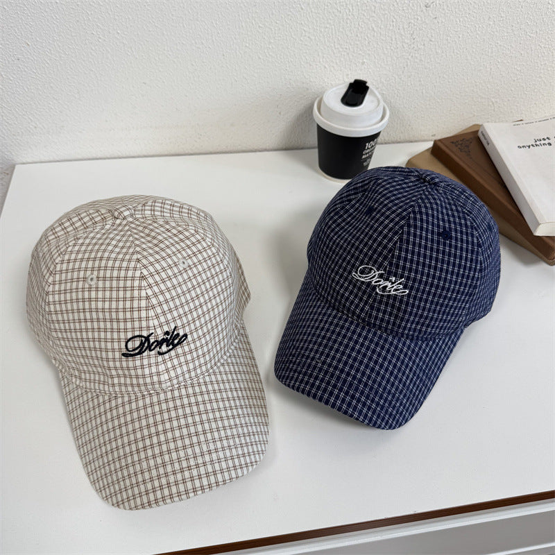Men's Casual Checkered Baseball Cap