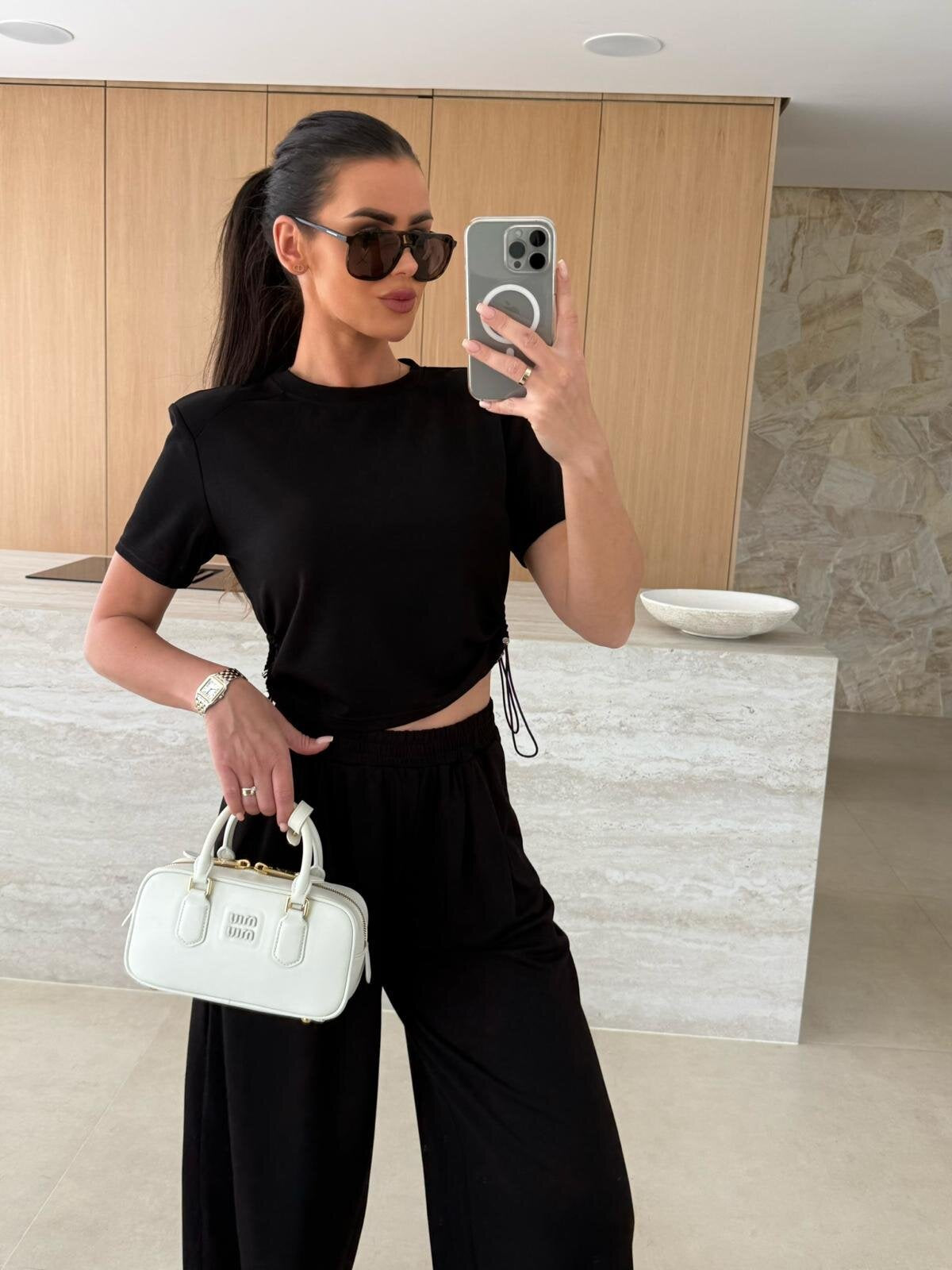 Casual Crop Top and Jogger Set