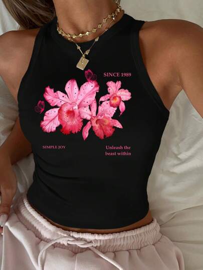 Cherry Print Tank Top