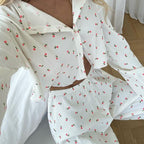 Women's Cozy Lounge Set with Floral Design