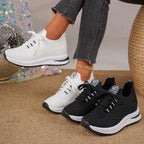 Women's Breathable Athletic Sneakers with Flexible Upper