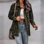 Women's Fashionable Leopard Print Overshirt