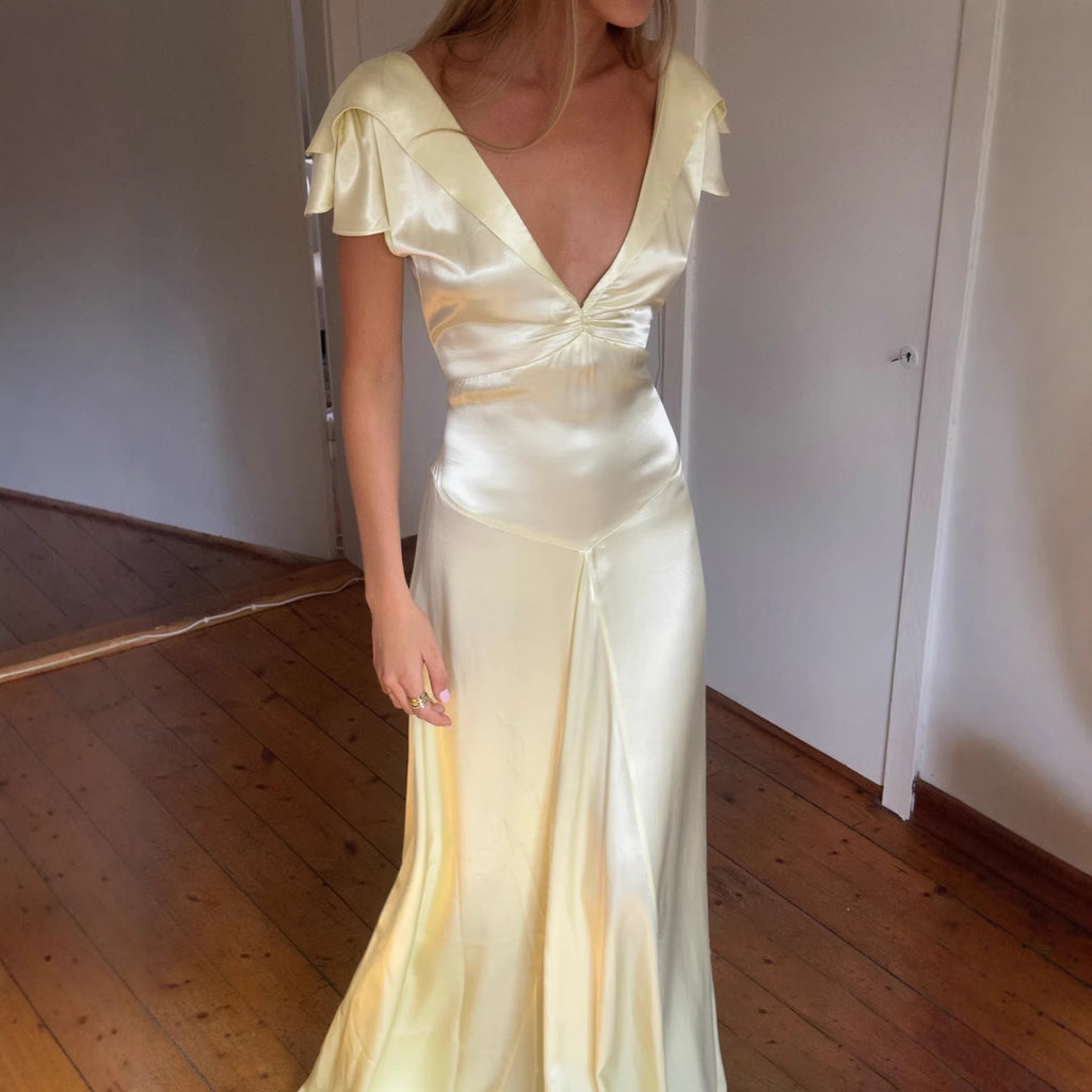 Elegant and Flowing Satin Jumpsuit