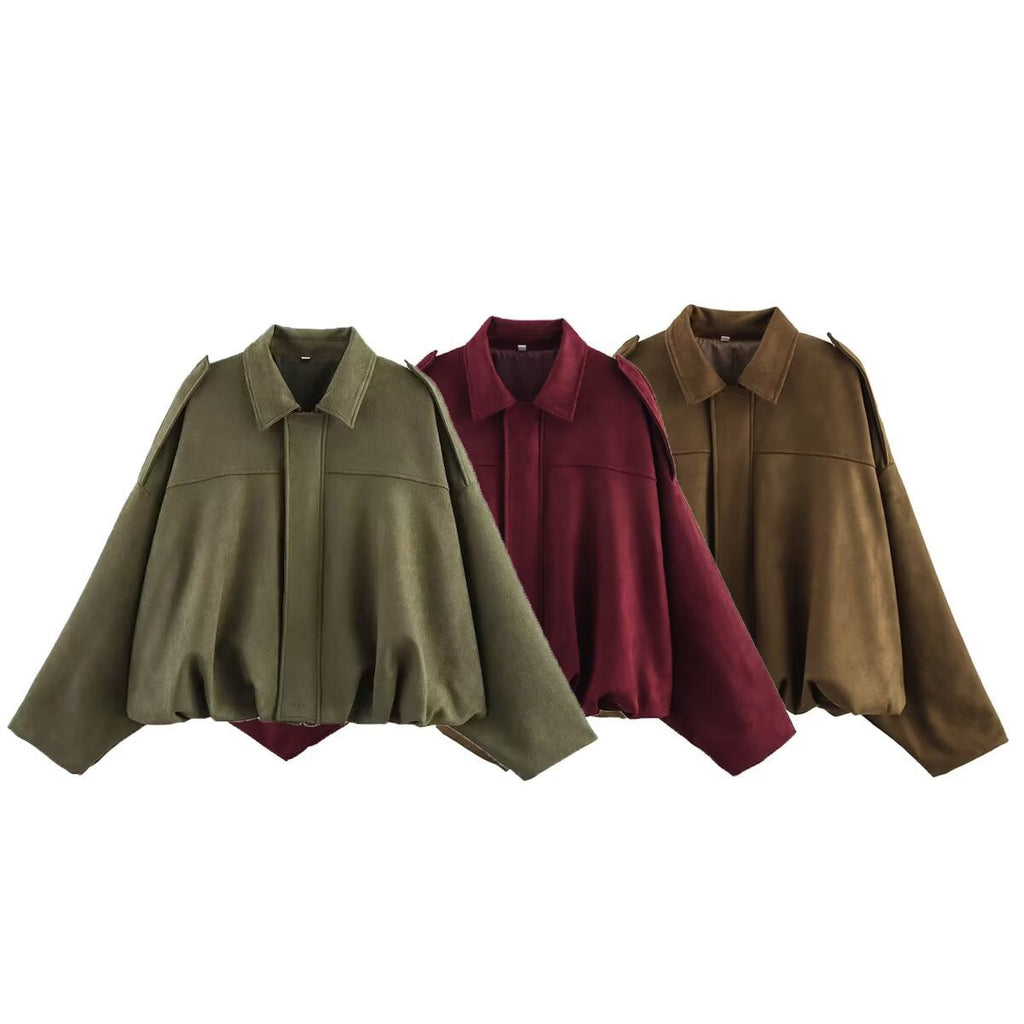Elegant Oversized Jacket with Refined Cut