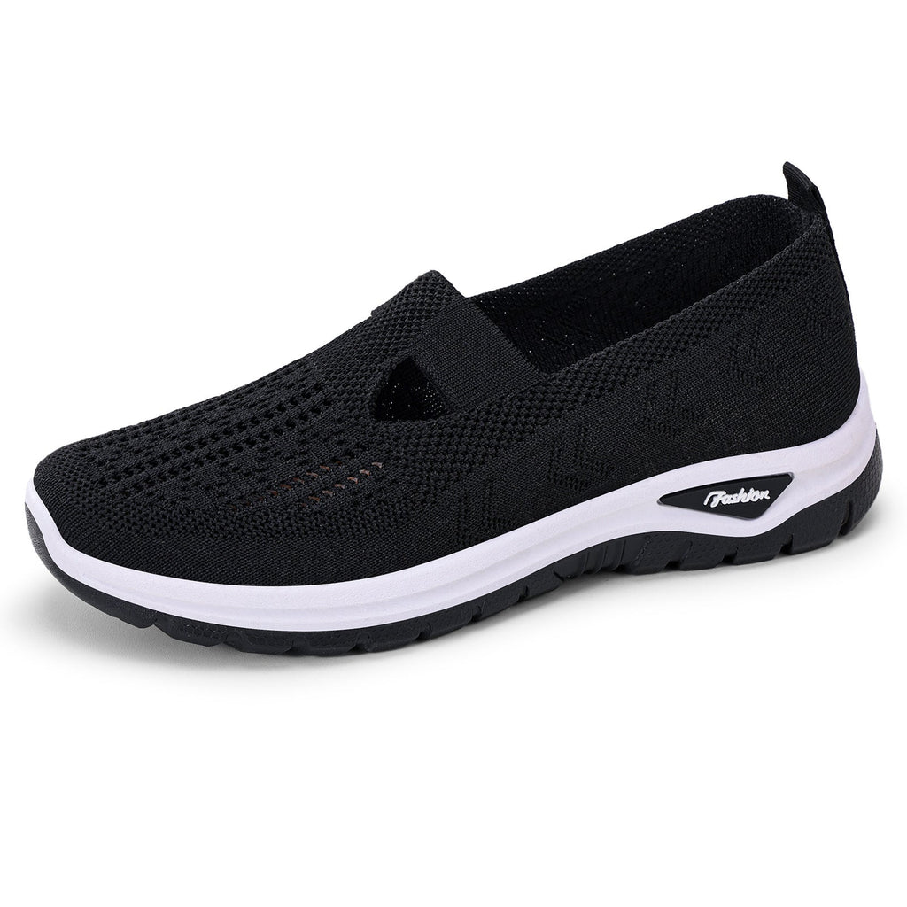 Women's Breathable Casual Sneakers with Flexible Entry and Non-Slip Sole