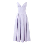 Women's Evening Dress with Sweetheart Neckline and Flowing Skirt