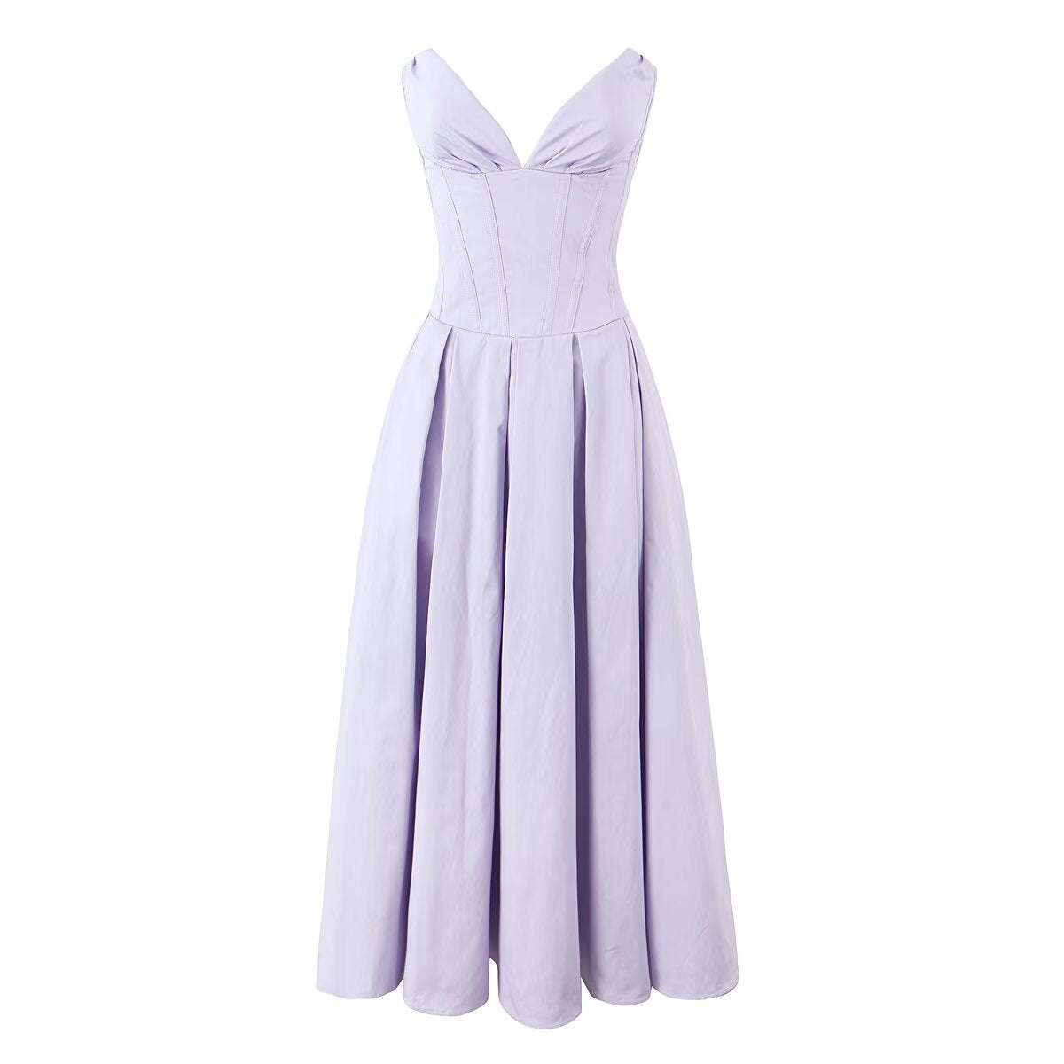 Women's Evening Dress with Sweetheart Neckline and Flowing Skirt