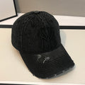Men's Distressed Denim Baseball Cap Kalsten