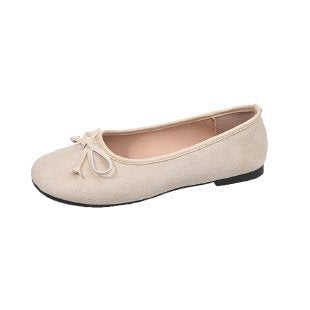 Women's Ballet Flats with Bow Detail